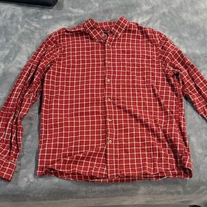 Banana Republic Red Checkered Men's Shirt